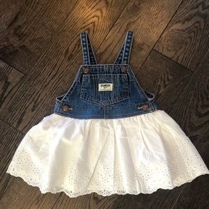 OshKosh B’gosh eyelet overall dress, 18 months